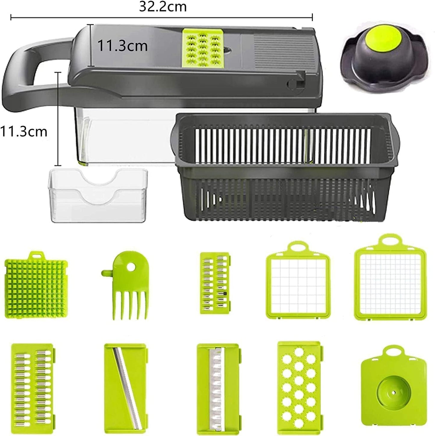 Vegetable Chopper 14 In 1 Mandoline Slicer Multi-Function