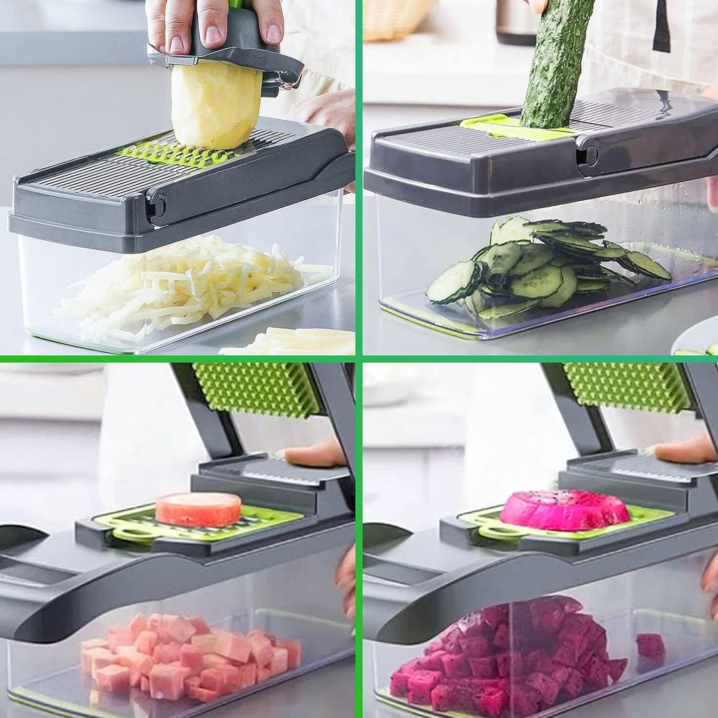 Vegetable Chopper 14 In 1 Mandoline Slicer Multi-Function