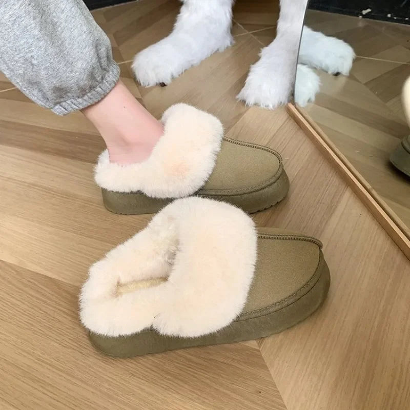 Comfy Suede Winter Slippers