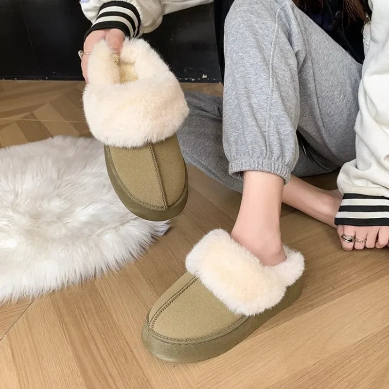 Comfy Suede Winter Slippers