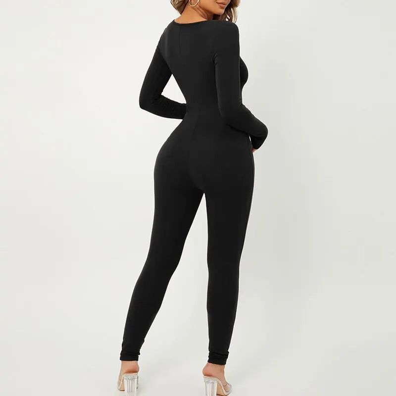 One Piece Long Sleeve Jumpsuit