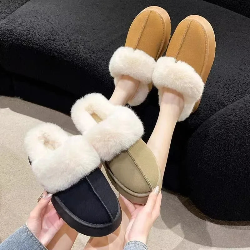 Comfy Suede Winter Slippers