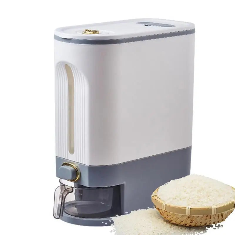 Rice Dispenser Leakproof Storage Tank With Measuring Cup