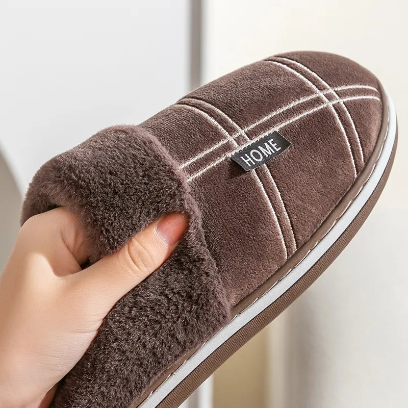 Foam Winter Plush Indoor Slippers