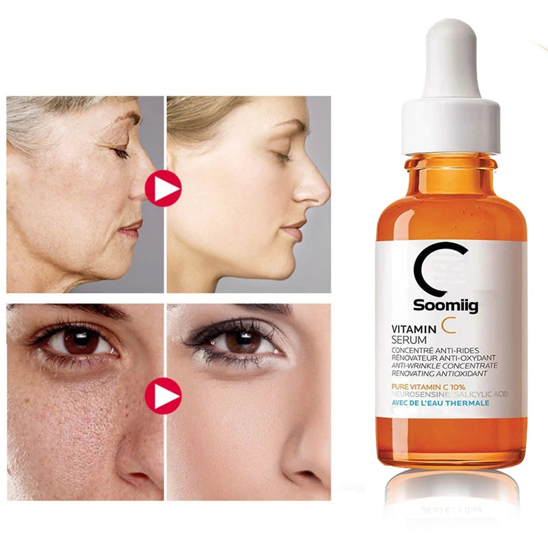 Pure Vitamin C Skin Oil with Hyaluronic Acid Anti Aging and brightening serum